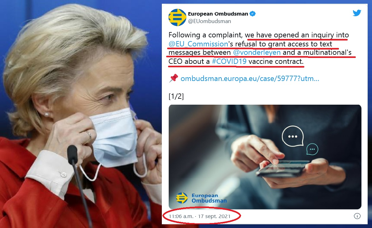 Scandalul contractării de către șefa Comisiei Europeane a 1.8 miliarde doze de vaccin de la Pfizer a ajuns și în presa din România. ActiveNews: Interesele secrete pentru care Ursula von der Leyen vrea să vaccineze toată Europa de 3 ori | ActiveNews