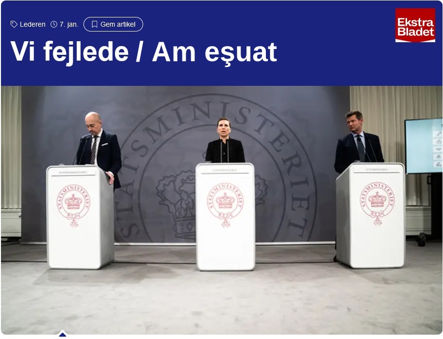 Recunoaștere fulminantă în presa europeană: NE CEREM SCUZE CĂ V-AM MINȚIT HIPNOTIC! Cristian Niculescu: Un ziar danez de top recunoaște că și-a manipulat publicul urmând narațiunea oficială Covid: AM EȘUAT! Spitalele sunt pline de vaccinați | ActiveNews