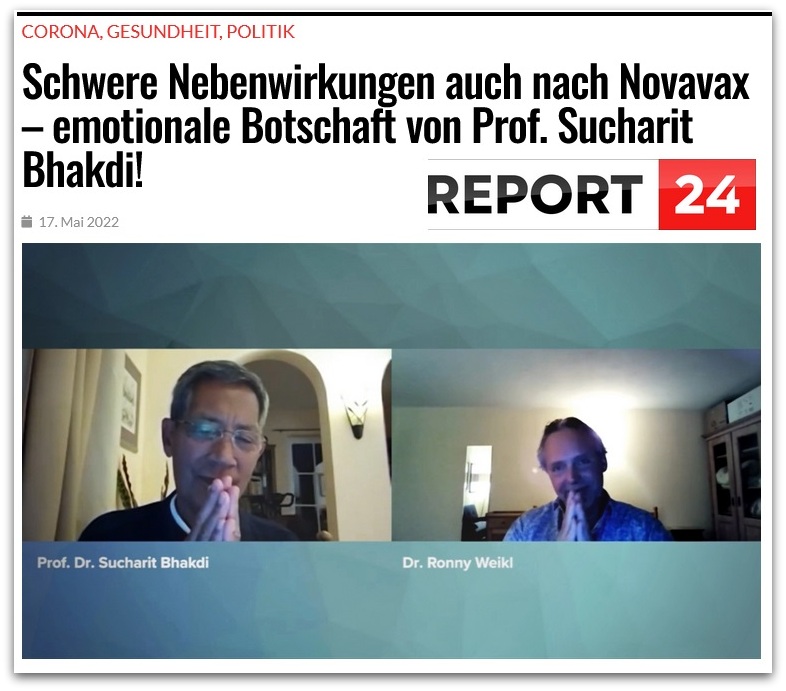 Corespondență din Germania de la Ioan Sperling: Reacții adverse grave chiar și după Novavax. Mesaj emoționant de la Prof. Sucharit Bhakdi! | ActiveNews