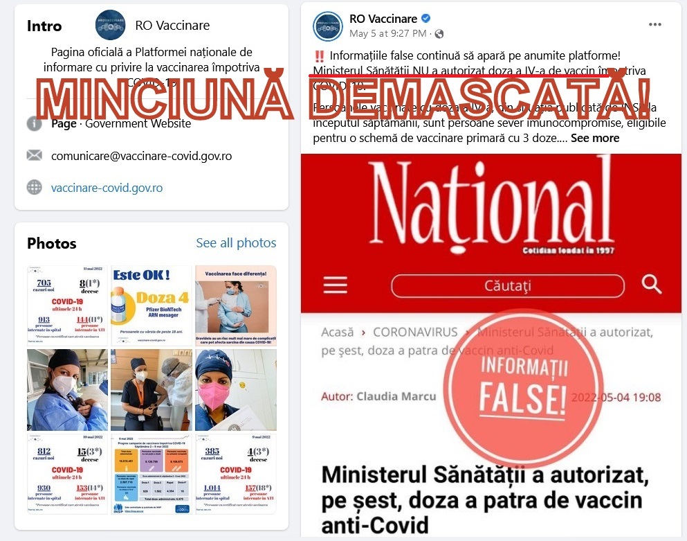 FAKE NEWS DE STAT. Cum a mințit platforma Ro Vaccinare că nu intră DOZA 4 DE VACCIN acuzând în mod mincinos de fals ziarul Național care a făcut dezvăluirea. Vaccinul trebuie să fie, neapărat, ARNm. Și numai de la Pfizer! | ActiveNews