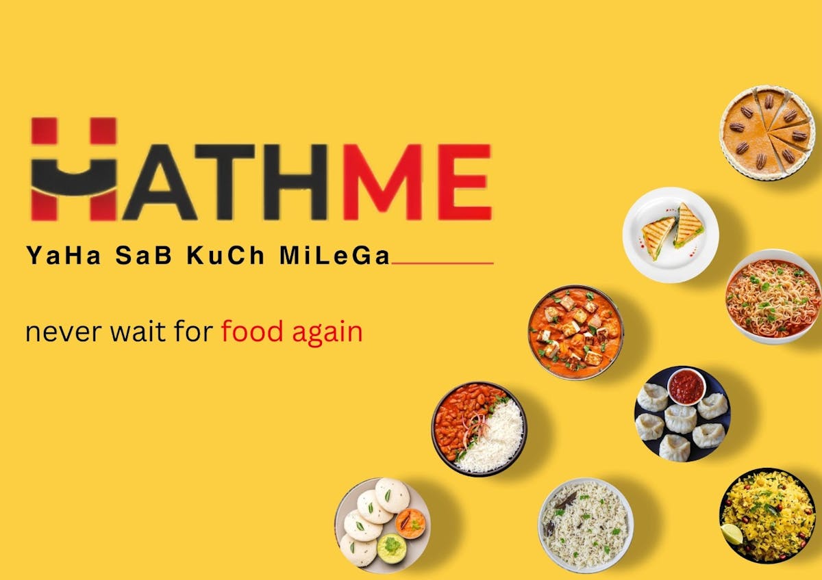 Order Delicious Food Online in Delhi NCR from HathMe App