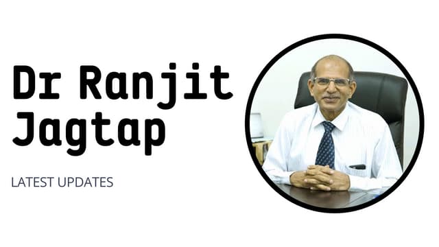 Latest News About Dr Ranjit Jagtap [Read Now] | PPT