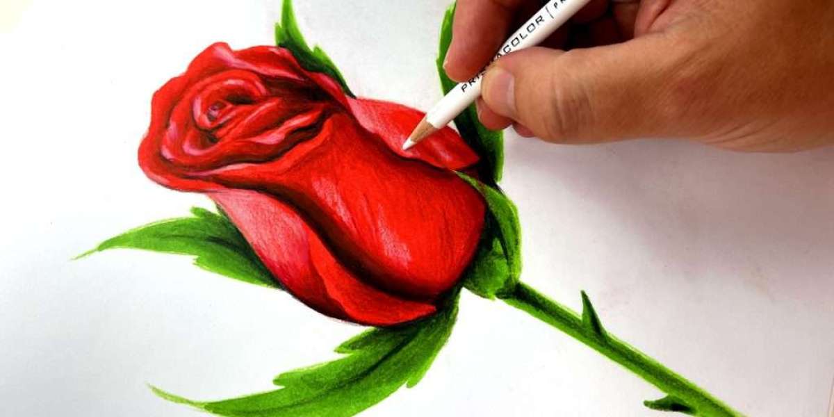 How To Draw Rose Drawing For Kids