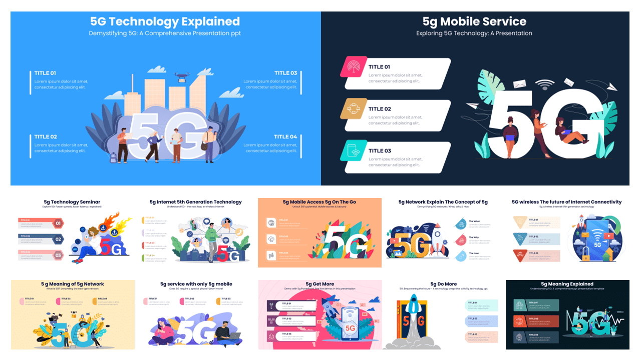 Stunning And Powerful 5G Infographics Templates In PowerPoint