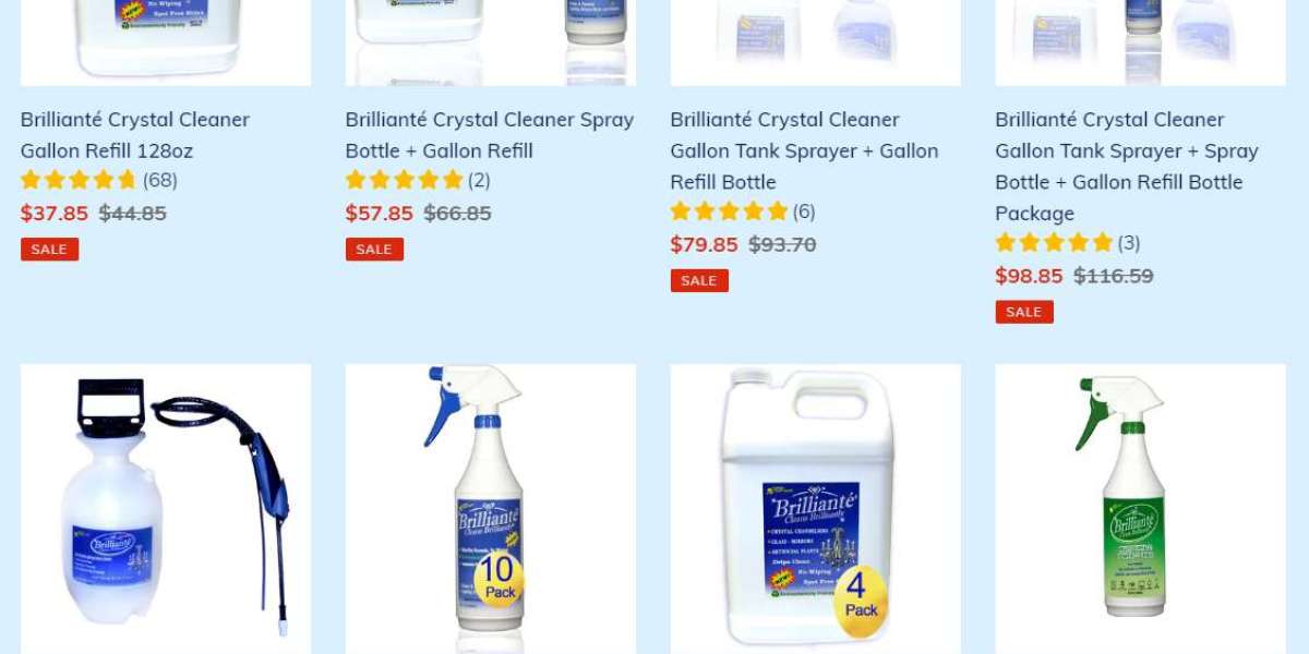 Achieve Stunning Clarity with Brillianté Crystal Cleaner