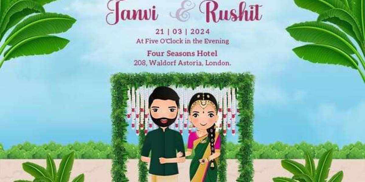 Beautiful Online Telugu Marriage Invitation Card Designs by Crafty Art