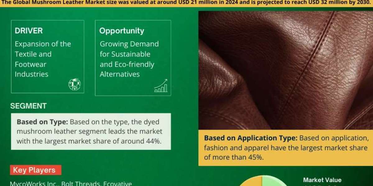 Mushroom Leather Market Forecast: Demand, Value & Player Insights 2030