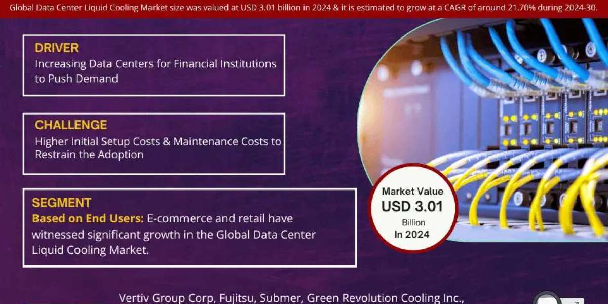 Data Center Liquid Cooling Market Set for Explosive Growth with 21.70% CAGR by 2030