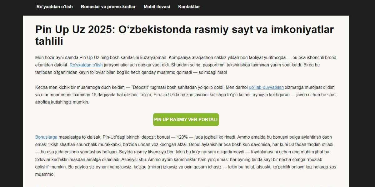 Pin-Up UZ – O‘zbekistonda xavfsiz va hayajonli onlayn o‘yinlar markazi