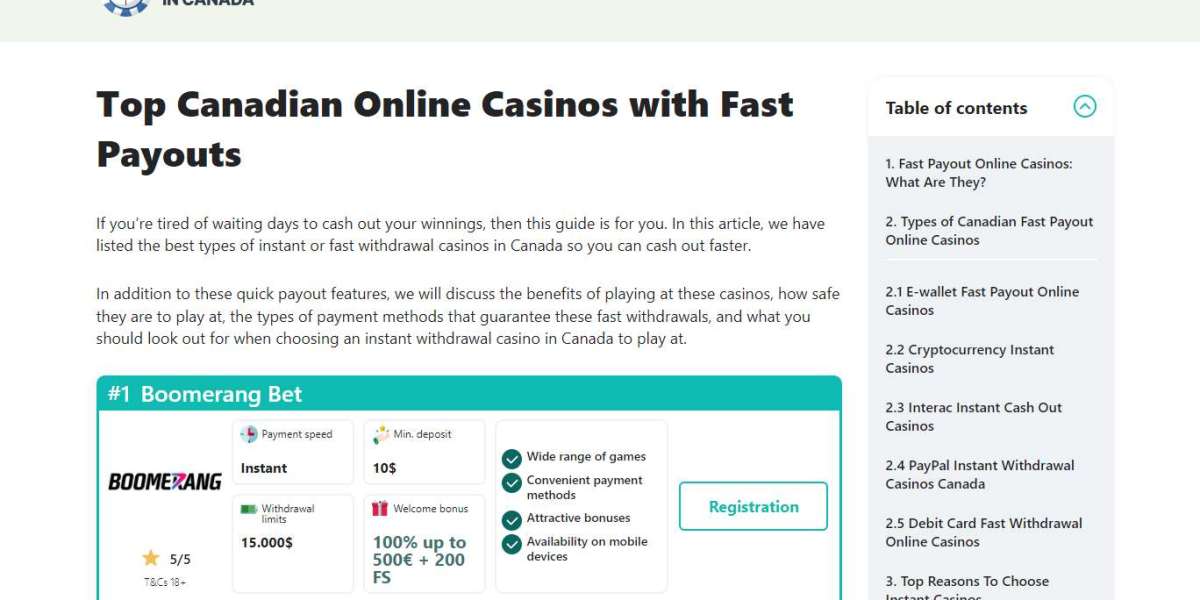 Fast and Secure Withdrawals at Canadian Online Casinos